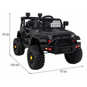 Masinuta electrica cu telecomanda Jeep Dark Night negru imagine