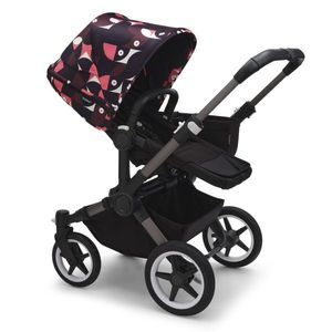 Capotina carucior Bugaboo Donkey 5 Animal explorer pink red imagine