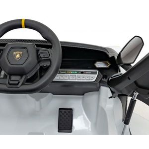 Masinuta electrica cu telecomanda Lamborghini Invencible alb imagine