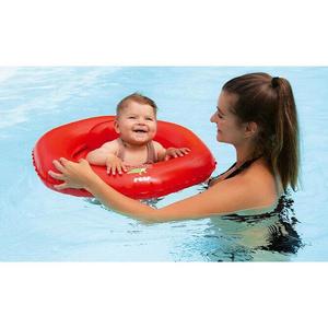 Colac scaun gonflabil de inot pentru bebelusi 6-12 luni rosu Reer MySwimBuddy Swim Seat imagine