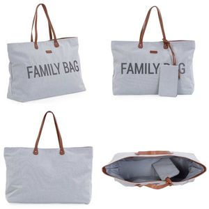 Geanta Childhome Family Bag canvas gri imagine