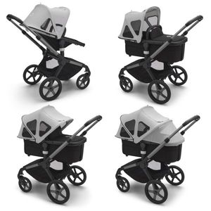 Capotina cu extensie plasa insecte Bugaboo Fox 5 Fox Cub Lynx misty grey imagine