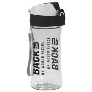 Sticla de apa pentru copii 400 ml plastic albnegru imagine