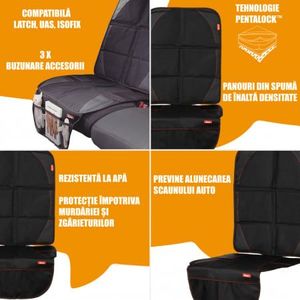 Set 2 protectii bancheta Diono Ultra Mat black imagine