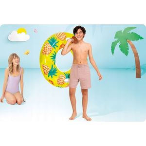 Colac gonflabil cu manere Intex 107 cm Ananas imagine