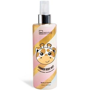 Spray de corp cu sclipici Cute Animals Shimmer Mist Giraffe IDC Institute imagine