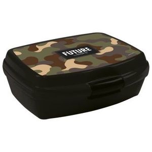 Cutie pentru pranz Derform model camuflaj plastic negruverde imagine