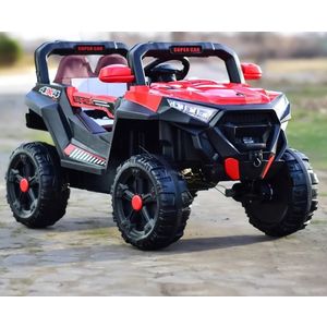 Masinuta electrica 12V cu telecomanda si scaun din piele Nichiduta Super Car Red imagine