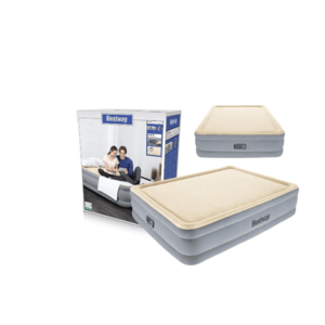 Saltea gonflabila dubla cu pompa incorporata Bestway air mattress 203x152x46 cm imagine