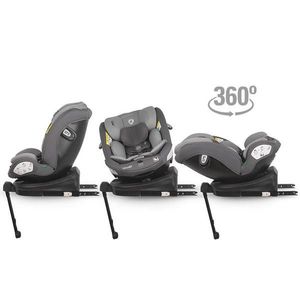 Scaun auto rotativ cu Isofix Coccolle Sidra iSize Premium Line, 4 pozitii de inclinare, Tetiera reglabila, Pozitie somn, Husa detasabila, Sistem antibasculare, Picior de fixare, Sarcina maxima 36 kg, 40-150 cm, 0-12 ani, Omologat R129, Diamond black imagine