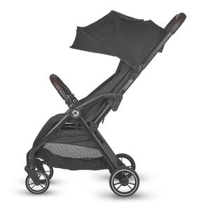 Carucior sport cu pliere compacta automata Coccolle Arella, Cadru aluminiu, Roti detasabile, Spatar reglabil, Prrotectie UV, Centura de siguranta in 5 puncte, Copertina extensibila, Ventilatie, Sarcina maxima 22 kg, Jet Black imagine