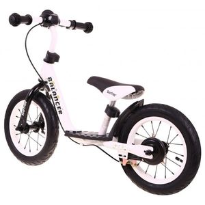 Bicicleta fara pedale cu frana, suport picioare si roti gonflabile Balancer SporTrike alb imagine