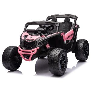 Masinuta electrica 12V cu telecomanda 2.4G Can Am Marverick UTV Light Pink imagine