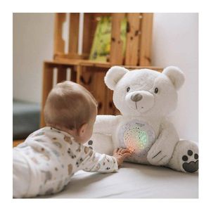 Proiector muzical Free2Play din plus cu proiectie si sunete bear white imagine