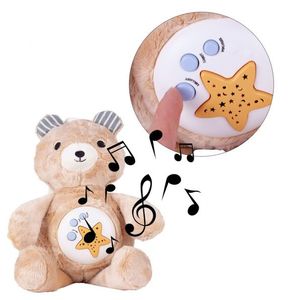 Ursulet muzical de plus cu proiector de stele 35 cm Teddy Bear imagine