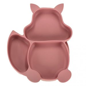 Set diversificare hrana bebelusi cu 9 elemente din silicon Dark Pink Squirrel imagine