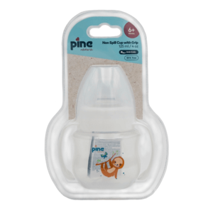 Cana anticolici cu maner 6 luni+ alb x 125 ml Pine Natura imagine