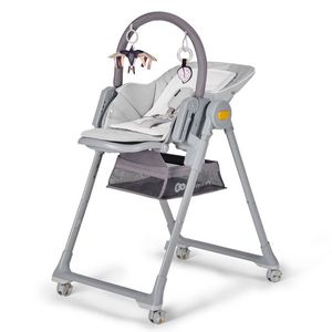 Scaun de masa Kinderkraft Lastree 2 in 1 transformabil grey imagine