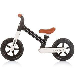 Bicicleta fara pedale Chipolino Spark black white imagine