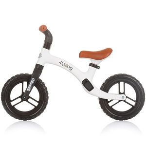 Bicicleta fara pedale Chipolino Zig Zag black white imagine