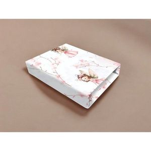 Cearceaf cu elastic Qmini pentru patut co-sleeper Aurora 76x43 cm fairy pink imagine