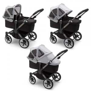 Capotina cu extensie plasa insecte Bugaboo Donkey misty grey imagine