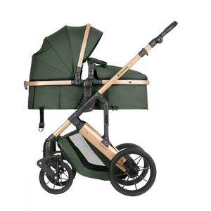 Carucior transformabil 3 in 1 KikkaBoo Darling Army Green 2024 i-Size imagine