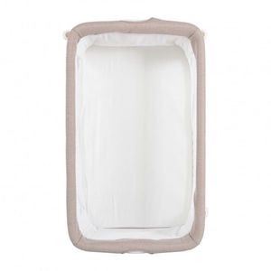 Patut Co-sleeper cu cos pentru accesorii si plasa Kalinihta Premium Beige imagine