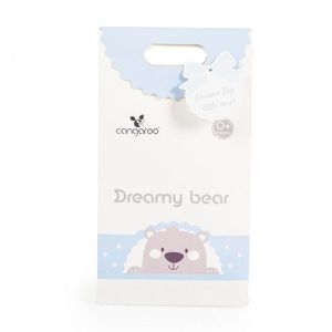 Paturica moale pentru bebelusi 75x100 cm Dreamy bear Albastru imagine