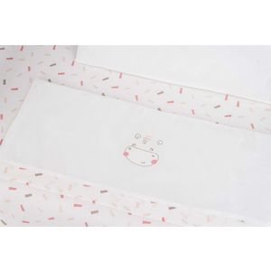 Set lenjerie 5piese pentru patut 80x50cm KikkaBoo Mini cot Hippo Dreams imagine