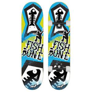 Skateboard Double ABEC1 80 cm Fish Bone Mandelli imagine