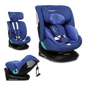 Scaun auto cu isofix rotativ 360 i-Size 40-150 cm si Top Tether Kidnort Radjur Blue imagine