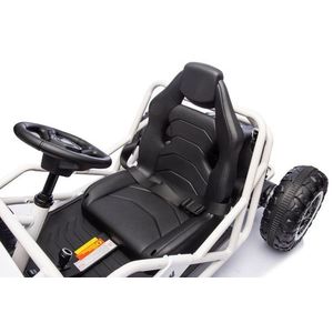 Kart electric 24V pentru copii cu roti EVA scaun din piele Black imagine