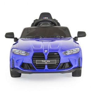 Masinuta electrica 12V 90W cu echipare premium , deschidere usi si licenta BMW M4 Painted Blue imagine