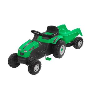 Tractor cu pedale si remorca Jumbo Green imagine