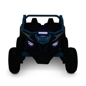 Masinuta electrica 24V cu 2 locuri , telecomanda si roti EVA 4x4 Typhoon Blue imagine