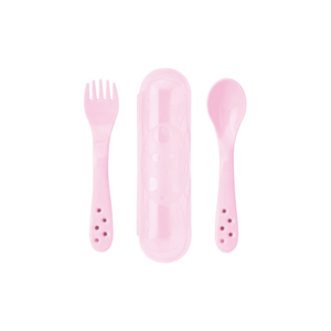 Set 2 lingurite ergonomice in carcasa rose imagine