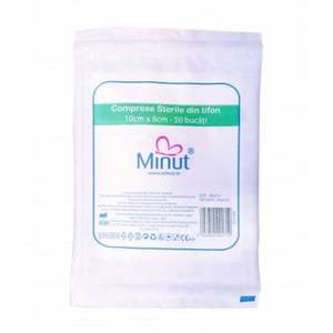 Comprese sterile taiate Minut 23g - 25 buc imagine