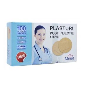 Plasturi post injectie Minut rotunzi 22 mm 100 buc imagine