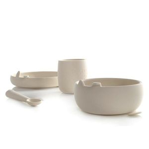 Set complet de masa Jane din silicon cu 4 piese BPA free Sand imagine