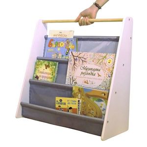 Organizator portabil pentru carti si reviste Ginger Home Nursery White imagine