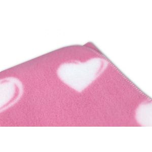 Paturica groasa pentru copii CH-908 Pink Heart imagine