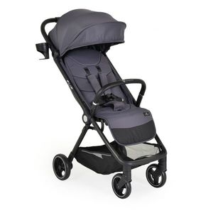 Carucior sport de la nastere 0-22 kg cu pliere compacta automata si maner transport Cangaroo Flip Obsidian Grey imagine