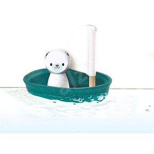 Jucarie din lemn - Sailing Boat-Polar Bear | Plan Toys imagine