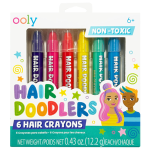 Set 6 creioane colorate pentru par - Hair Doodlers | Ooly imagine