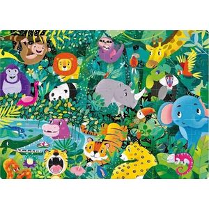 Puzzle fosforescent 120 piese - Jungla | Mimorello imagine