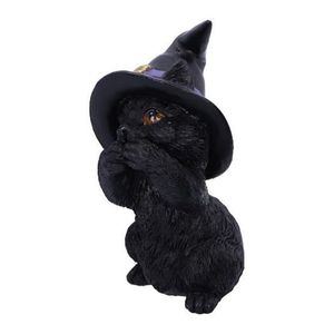 Figurina - Three Wise Familiars - Speak No Evil Black Cat | Nemesis Now imagine