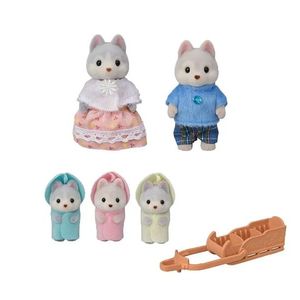 Set 5 figurine - Sylvanian Families - Familia catelusilor Husky | Epoch imagine