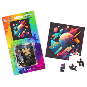 Puzzle mic din lemn - Abstract - Dream Galaxy | Woodmix Puzzles imagine