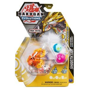 Figurina metalica Bakugan Evolutions, Platinum Powerup S4, Shartktar, 20135593 imagine